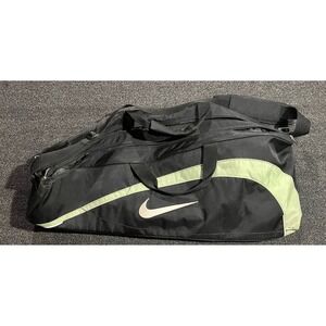 Nike‎ Baseball Bat Bag Black White Swoosh With Handles Storage Carrier